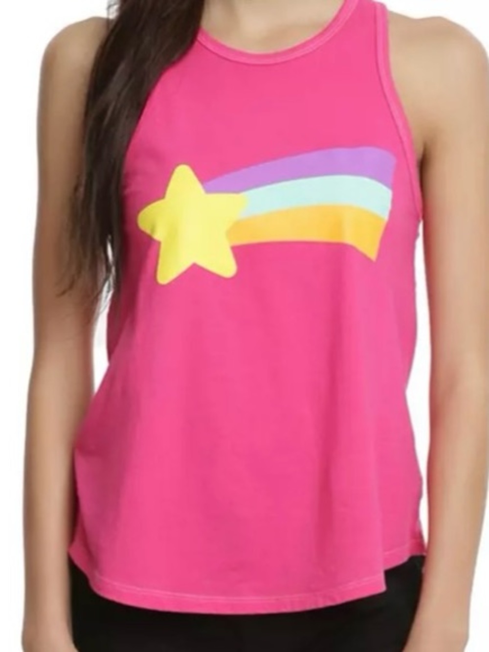 Disney Gravity Falls Mabel Rainbow Shooting Star Women’s Tank Top - Size medium